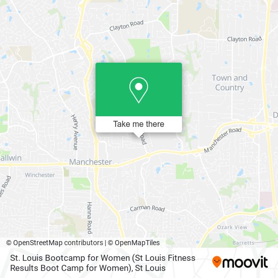 St. Louis Bootcamp for Women (St Louis Fitness Results Boot Camp for Women) map