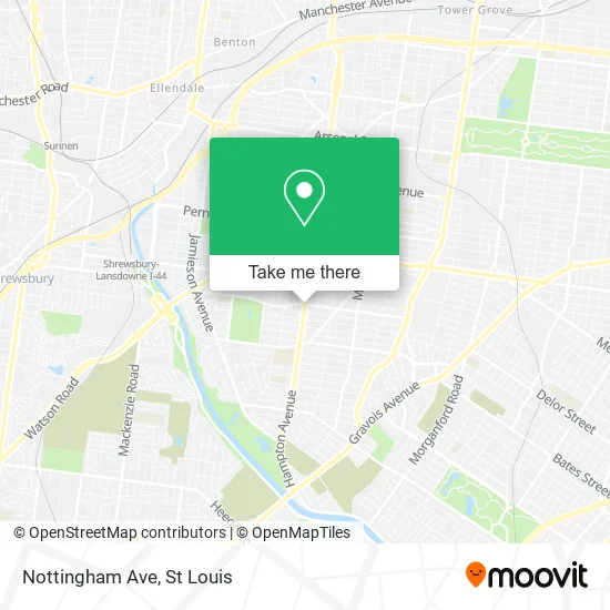 Mapa de Nottingham Ave