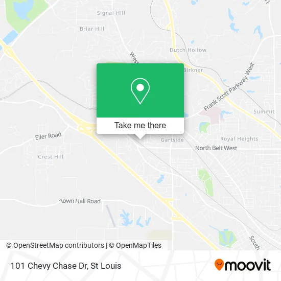 Mapa de 101 Chevy Chase Dr
