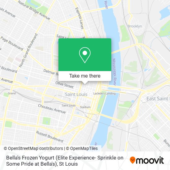 Bella's Frozen Yogurt (Elite Experience- Sprinkle on Some Pride at Bella's) map