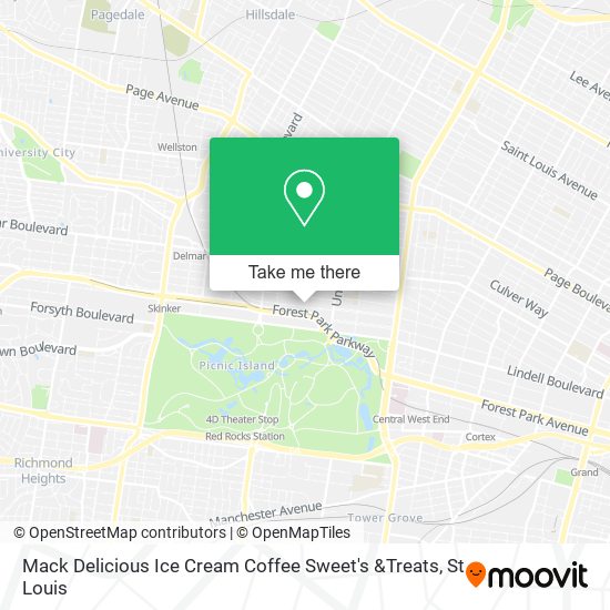 Mack Delicious Ice Cream Coffee Sweet's &Treats map