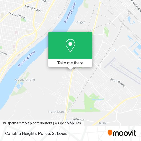 Cahokia Heights Police map