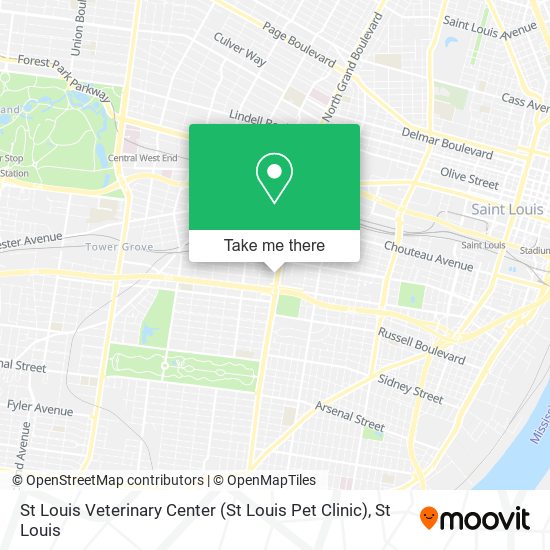 St Louis Veterinary Center (St Louis Pet Clinic) map