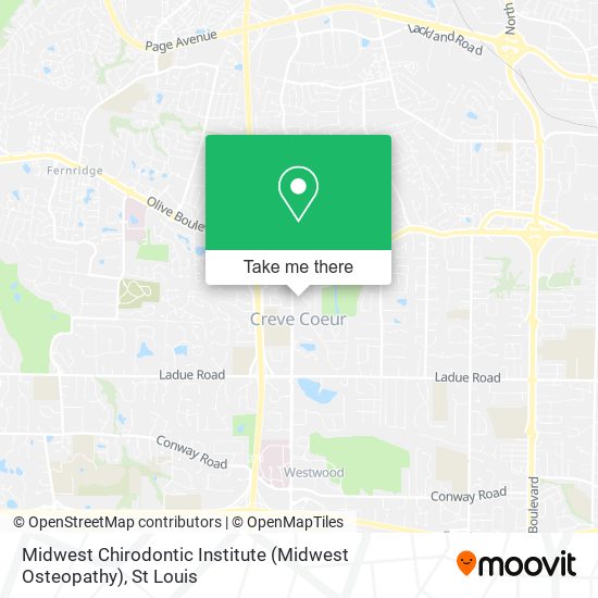 Mapa de Midwest Chirodontic Institute (Midwest Osteopathy)