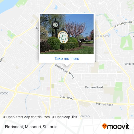 Mapa de Florissant, Missouri