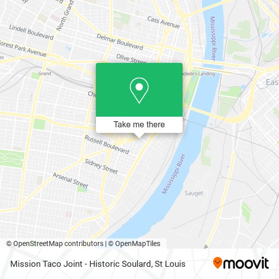 Mission Taco Joint - Historic Soulard map