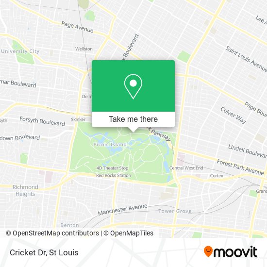 Cricket Dr map