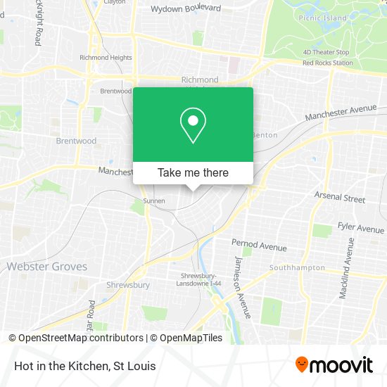 Hot in the Kitchen map