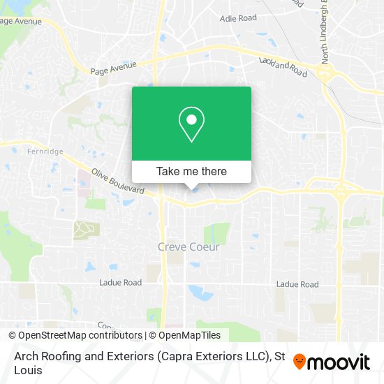 Mapa de Arch Roofing and Exteriors (Capra Exteriors LLC)