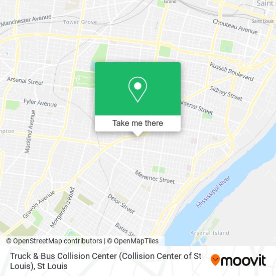 Mapa de Truck & Bus Collision Center (Collision Center of St Louis)