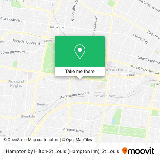 Mapa de Hampton by Hilton-St Louis (Hampton Inn)