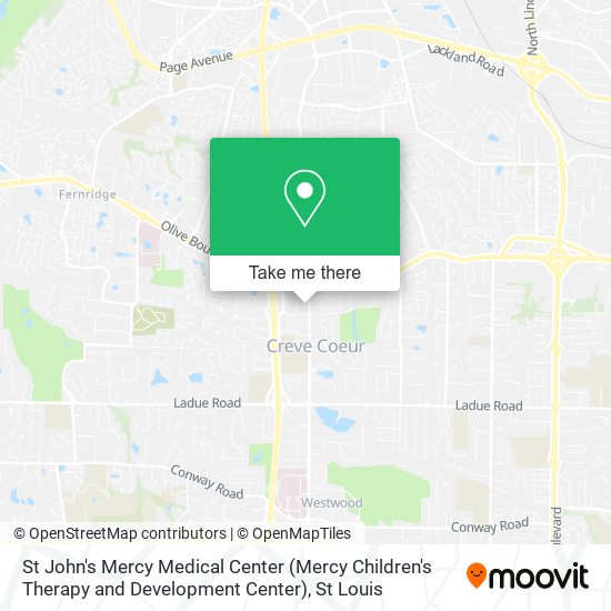 Mapa de St John's Mercy Medical Center (Mercy Children's Therapy and Development Center)