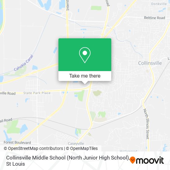 Mapa de Collinsville Middle School (North Junior High School)