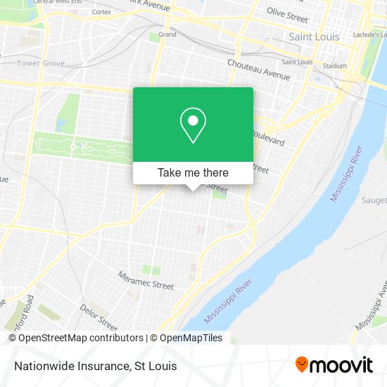 Mapa de Nationwide Insurance