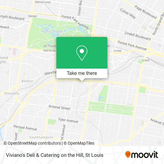 Mapa de Viviano's Deli & Catering on the Hill