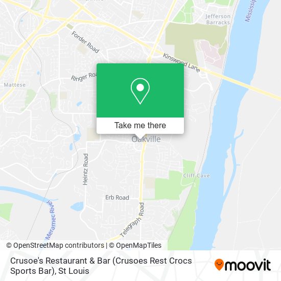 Crusoe's Restaurant & Bar (Crusoes Rest Crocs Sports Bar) map