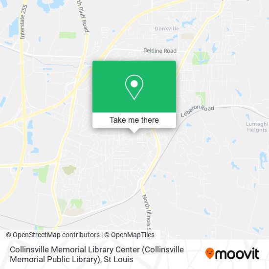 Mapa de Collinsville Memorial Library Center