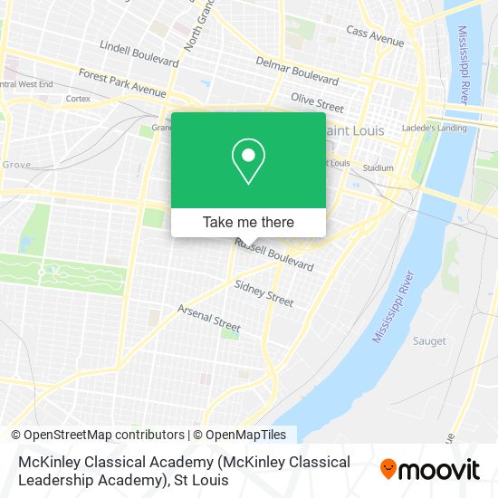 Mapa de McKinley Classical Academy