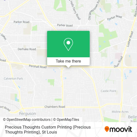 Precious Thoughts Custom Printing map