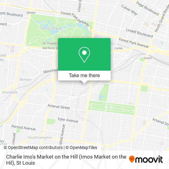 Mapa de Charlie Imo's Market on the Hill (Imos Market on the Hil)