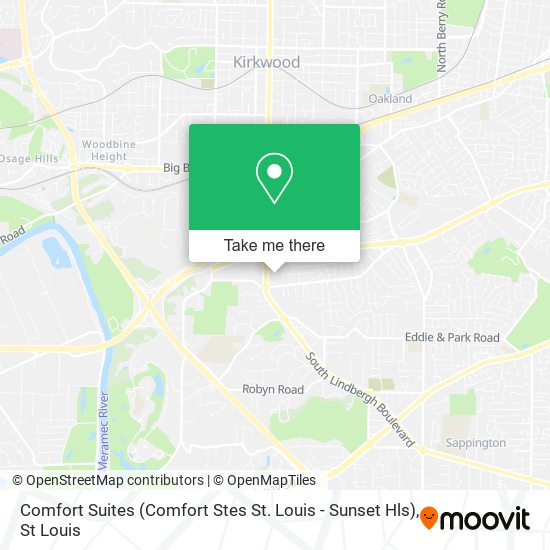 Comfort Suites (Comfort Stes St. Louis - Sunset Hls) map