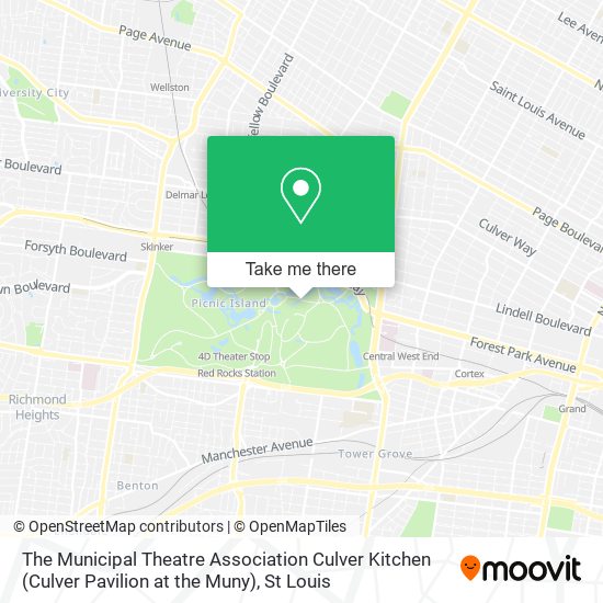 The Municipal Theatre Association Culver Kitchen (Culver Pavilion at the Muny) map