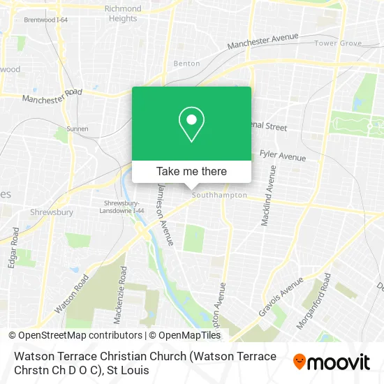 Watson Terrace Christian Church (Watson Terrace Chrstn Ch D O C) map