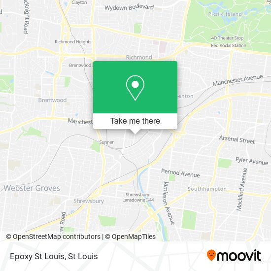 Epoxy St Louis map
