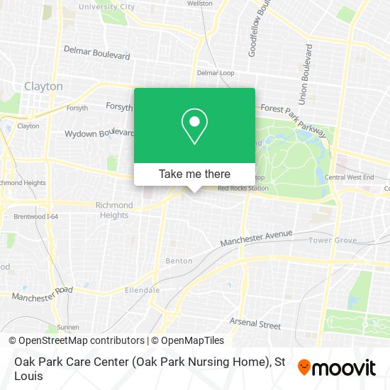 Oak Park Care Center (Oak Park Nursing Home) map