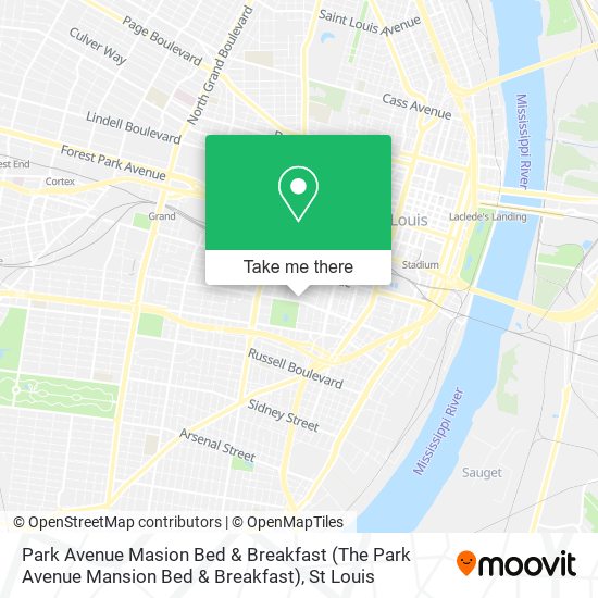 Park Avenue Masion Bed & Breakfast (The Park Avenue Mansion Bed & Breakfast) map