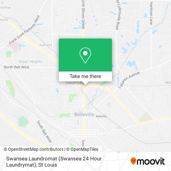 Mapa de Swansea Laundromat (Swansea 24 Hour Laundrymat)