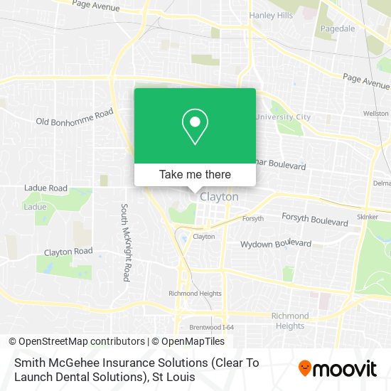 Mapa de Smith McGehee Insurance Solutions (Clear To Launch Dental Solutions)