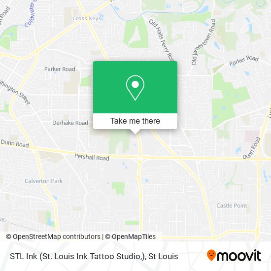 STL Ink (St. Louis Ink Tattoo Studio,) map