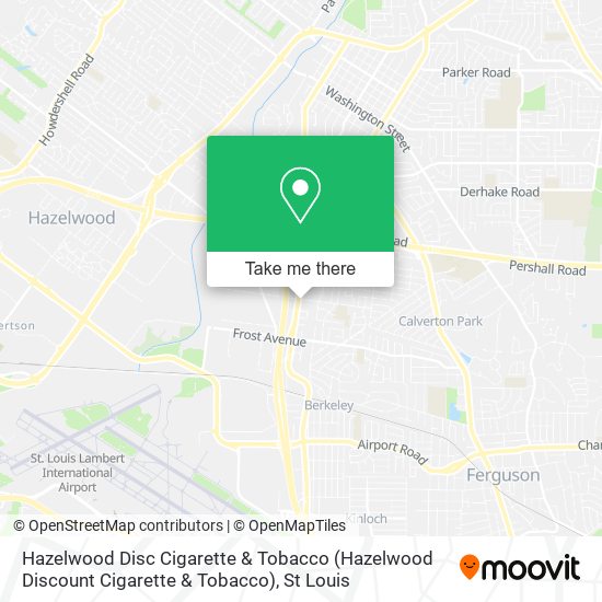 Hazelwood Disc Cigarette & Tobacco map