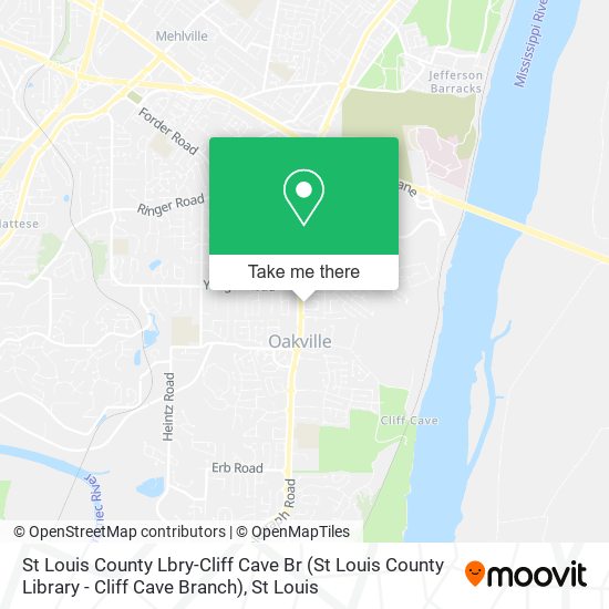 St Louis County Lbry-Cliff Cave Br (St Louis County Library - Cliff Cave Branch) map