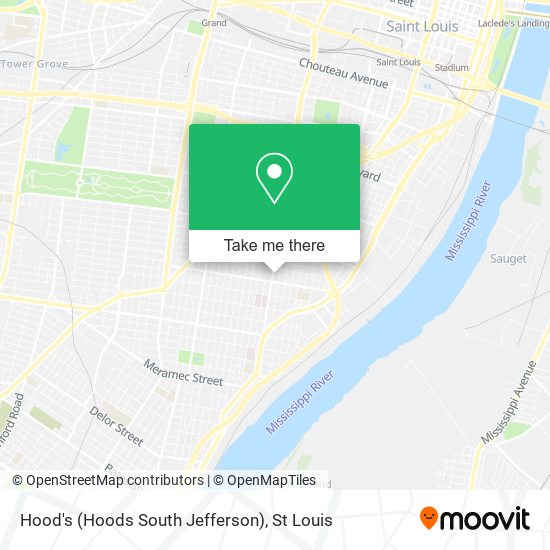 Hood's (Hoods South Jefferson) map