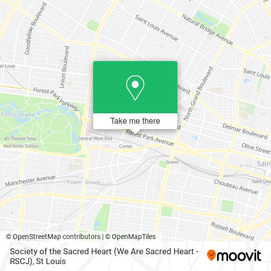Society of the Sacred Heart (We Are Sacred Heart - RSCJ) map