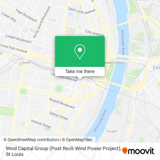 Mapa de Wind Capital Group (Post Rock Wind Power Project)
