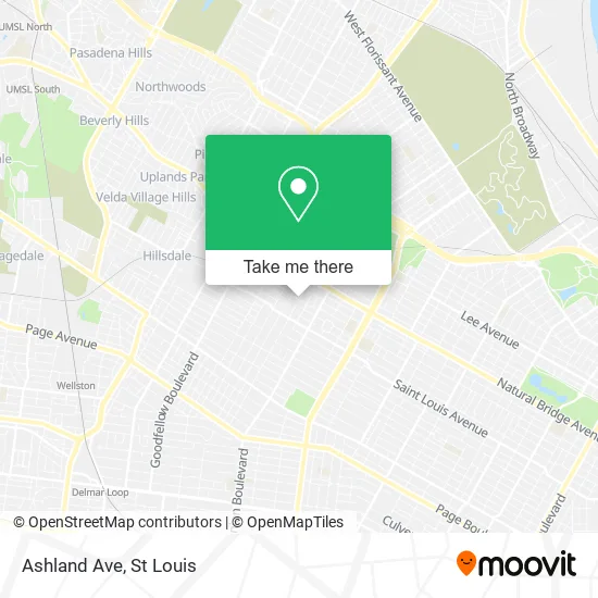Ashland Ave map