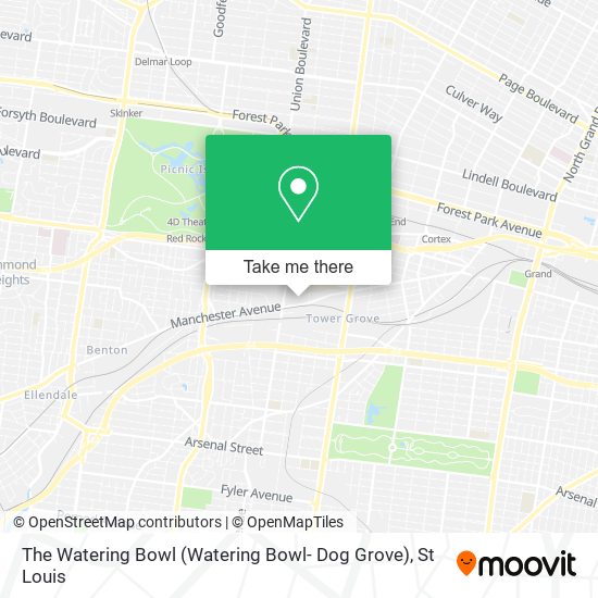 Mapa de The Watering Bowl (Watering Bowl- Dog Grove)