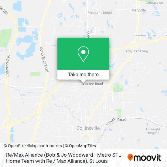 Mapa de Re / Max Alliance (Bob & Jo Woodward - Metro STL Home Team with Re / Max Alliance)