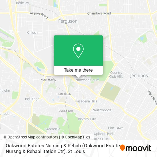 Oakwood Estates Nursing & Rehab (Oakwood Estate Nursng & Rehabilitation Ctr) map