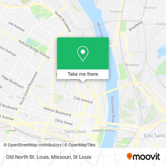 Mapa de Old North St. Louis, Missouri