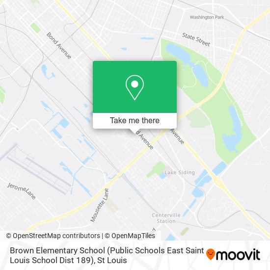 Mapa de Brown Elementary School (Public Schools East Saint Louis School Dist 189)