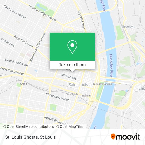 St. Louis Ghosts map