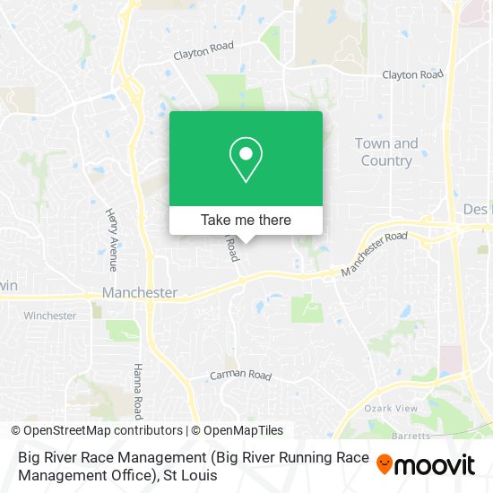 Mapa de Big River Race Management (Big River Running Race Management Office)