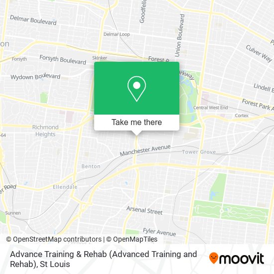 Mapa de Advance Training & Rehab (Advanced Training and Rehab)