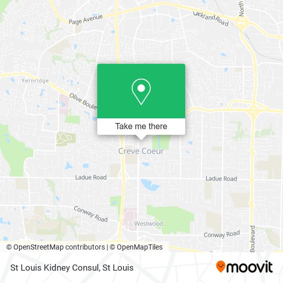 St Louis Kidney Consul map