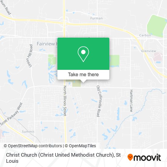 Mapa de Christ Church (Christ United Methodist Church)