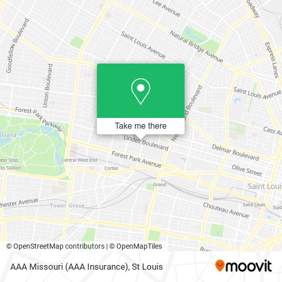 Mapa de AAA Missouri (AAA Insurance)